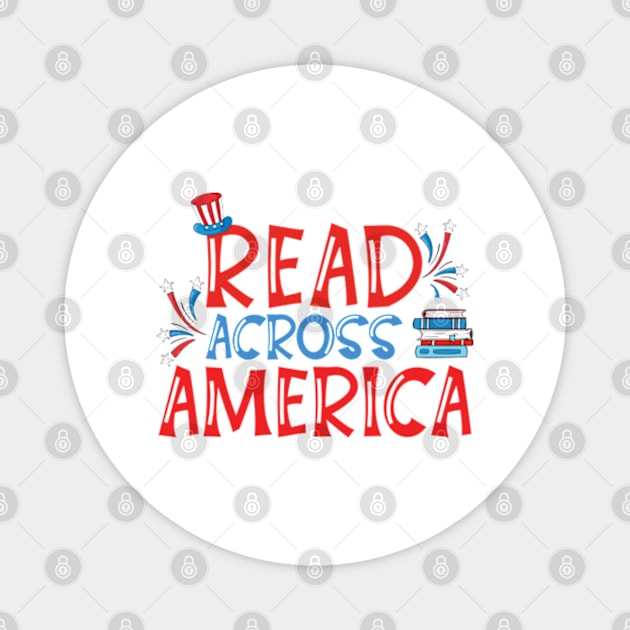 Reads Across America Reading Teacher Books Reader Magnet by RiseInspired